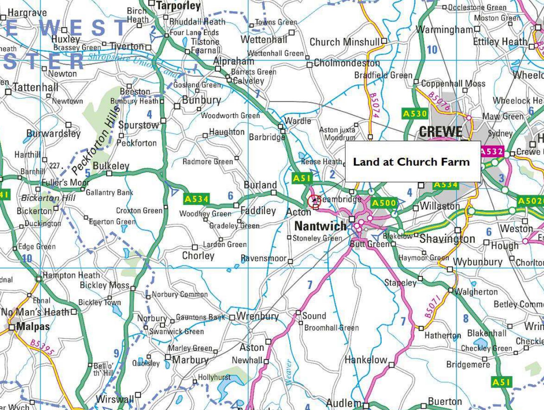 Agricultural Land Off Monks Lane, Acton, Nantwich, Cheshire